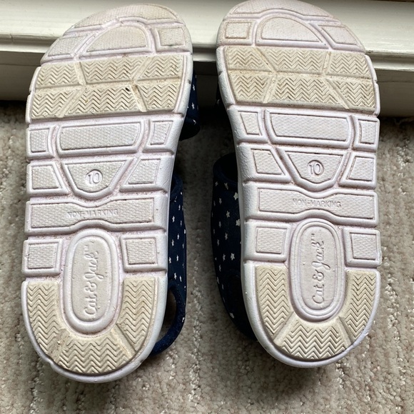 Toddler Cat & Jack Navy Blue Star Sandals Size 10 - Picture 4 of 7